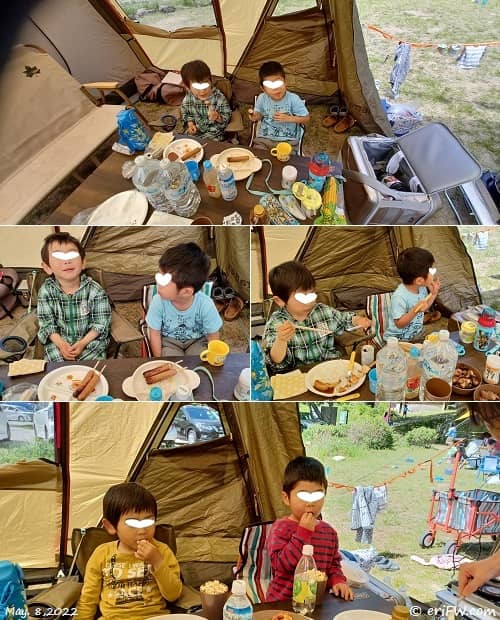 三田市野外活動センターでのキャンプの画像