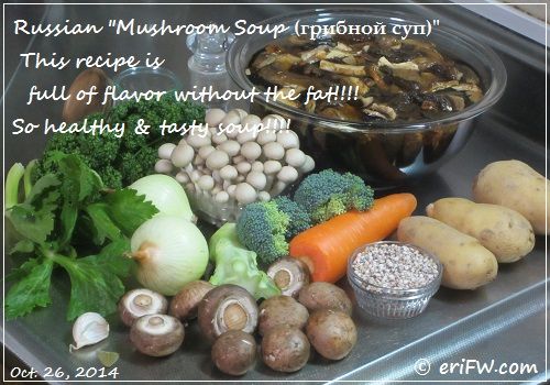 ロシアのマッシュルームスープの画像
