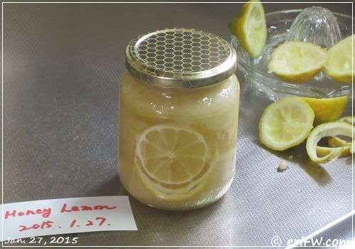 レモンの蜂蜜漬けの画像