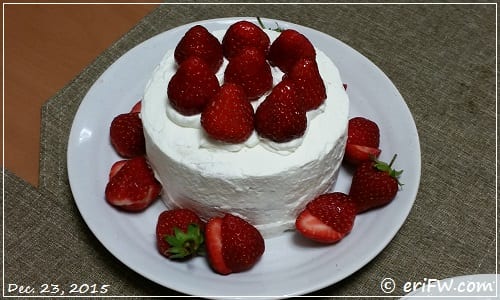 イチゴのショートケーキの画像