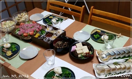 新年会夕食の画像