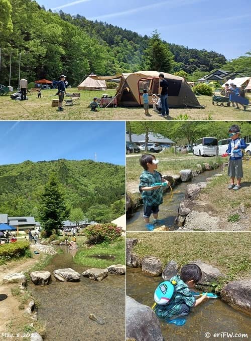三田市野外活動センターでのキャンプの画像