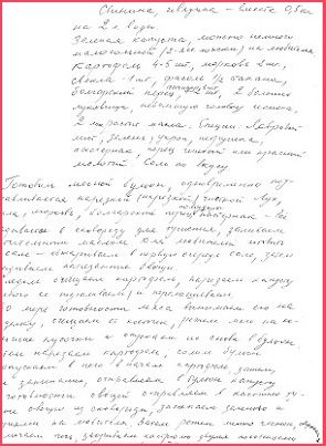 ロシアンママの手書きボルシチレシピの画像