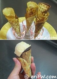 アイスクリームシュガーコーンの画像
