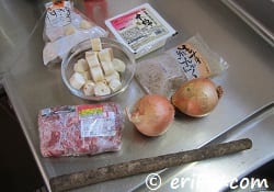 肉豆腐の材料の画像"