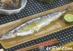 秋刀魚ご飯の画像